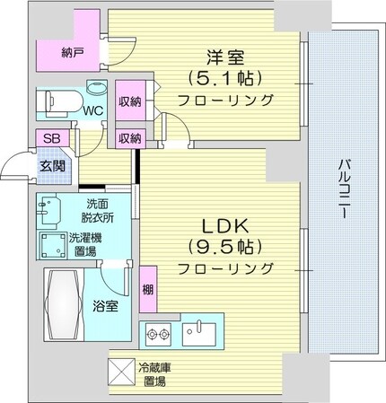 バスセンター前駅 徒歩3分 2階の物件間取画像